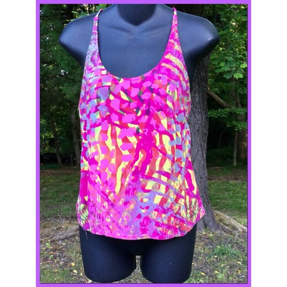 Lattice back Tank, sz M - Picture 2 of 6